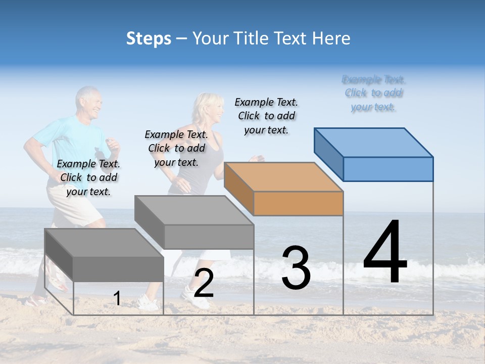 Health Outdoors Caucasian PowerPoint Template
