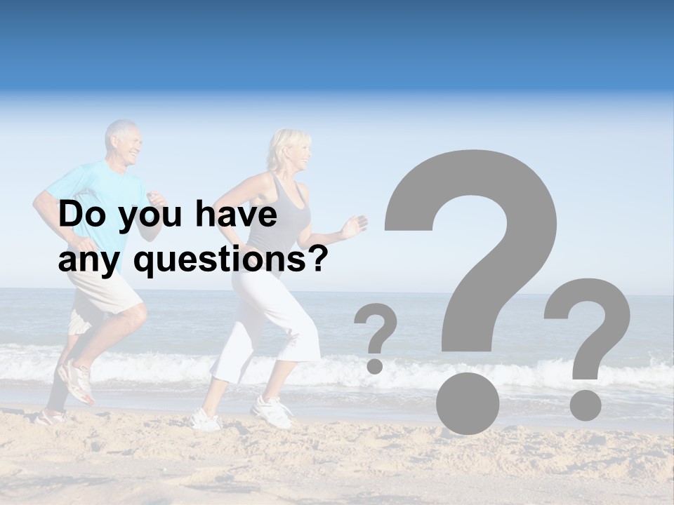 Health Outdoors Caucasian PowerPoint Template