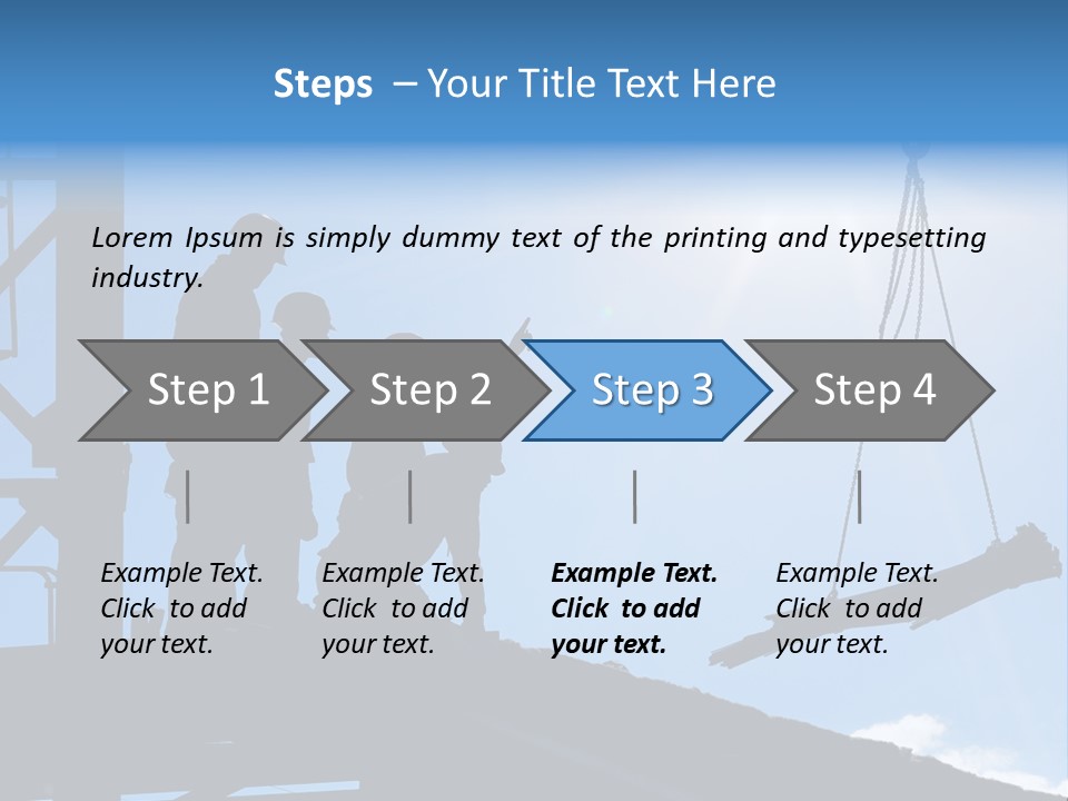 Crane Housing Working PowerPoint Template