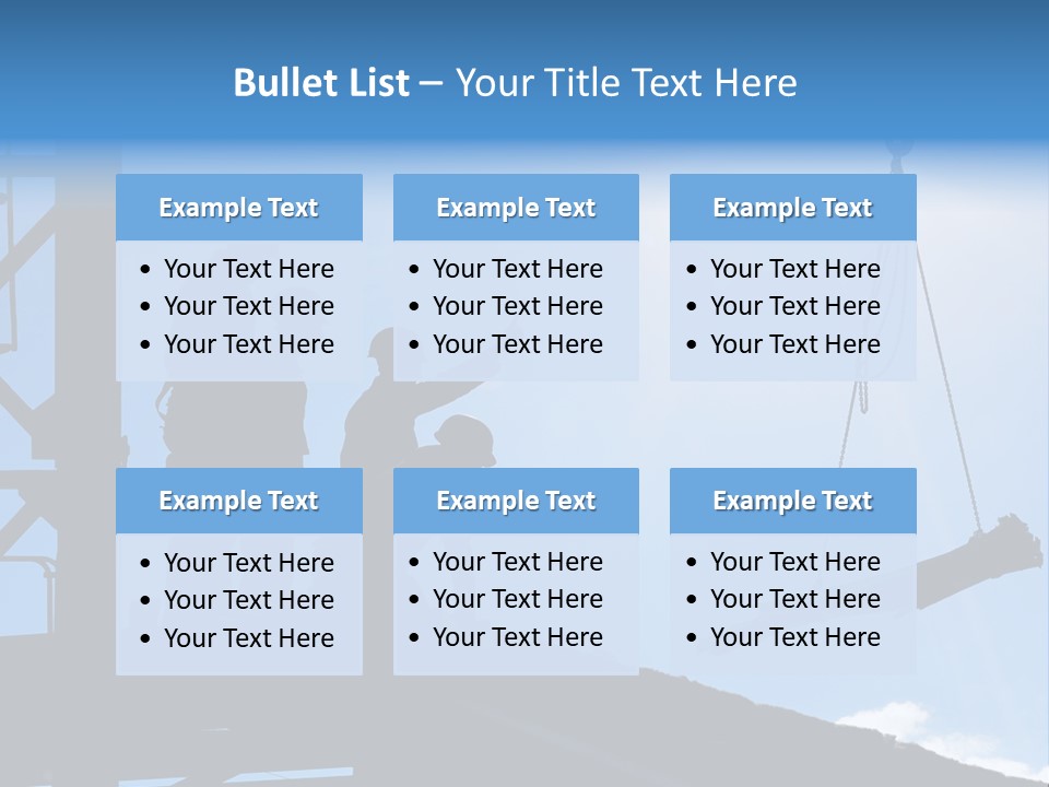 Crane Housing Working PowerPoint Template