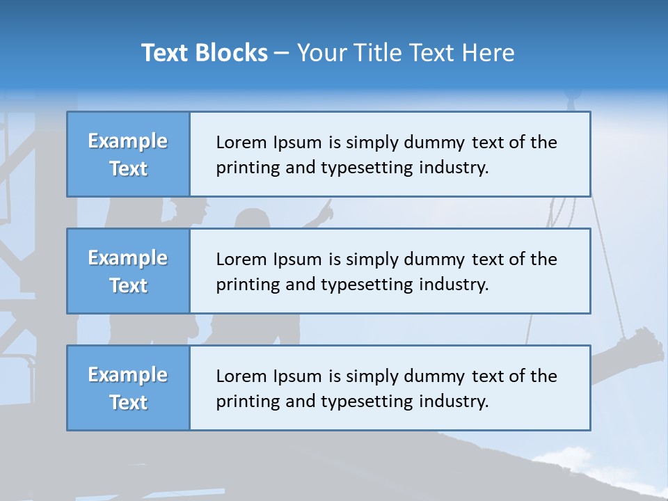 Crane Housing Working PowerPoint Template