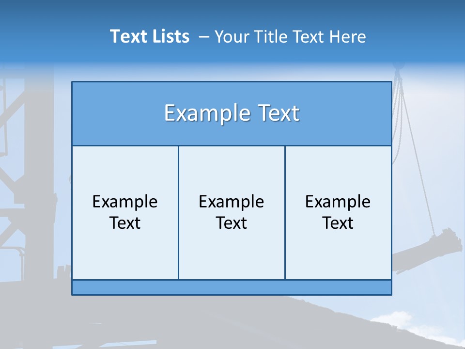 Crane Housing Working PowerPoint Template