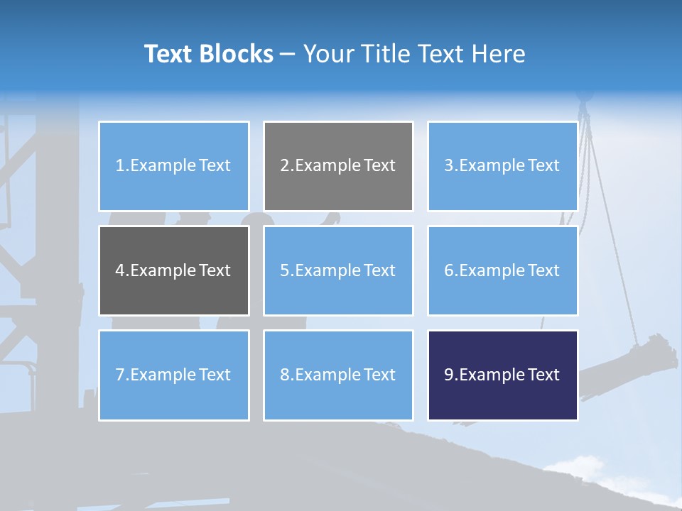 Crane Housing Working PowerPoint Template