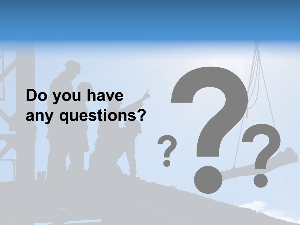 Crane Housing Working PowerPoint Template