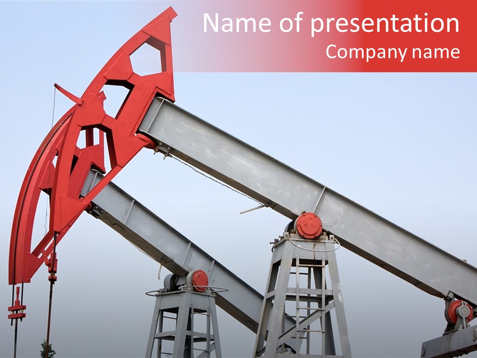 Drilling Pipe Oilbearing PowerPoint Template