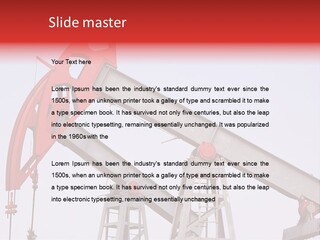 Drilling Pipe Oilbearing PowerPoint Template