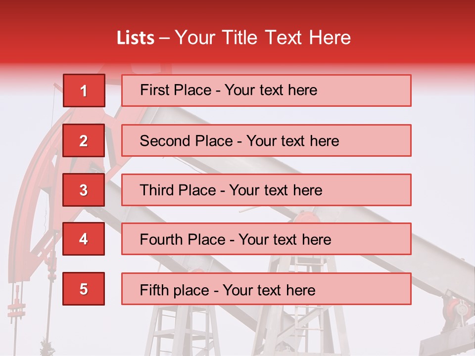 Drilling Pipe Oilbearing PowerPoint Template