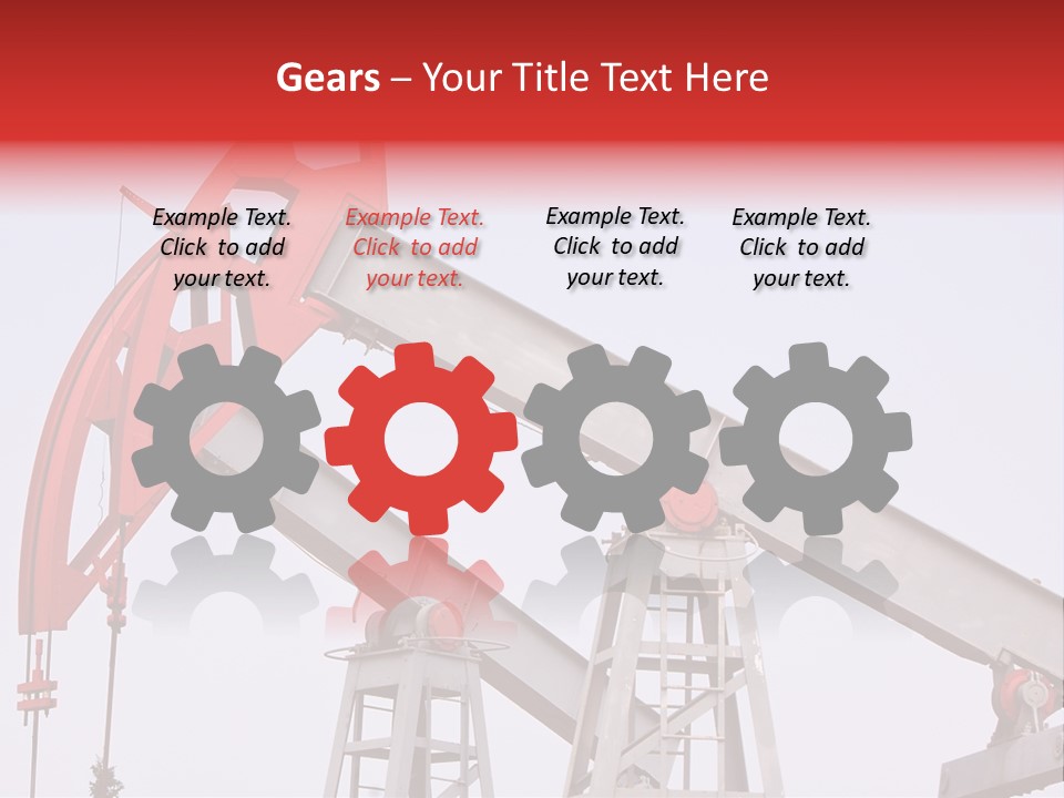 Drilling Pipe Oilbearing PowerPoint Template