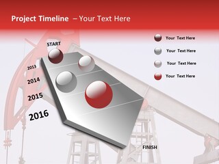Drilling Pipe Oilbearing PowerPoint Template