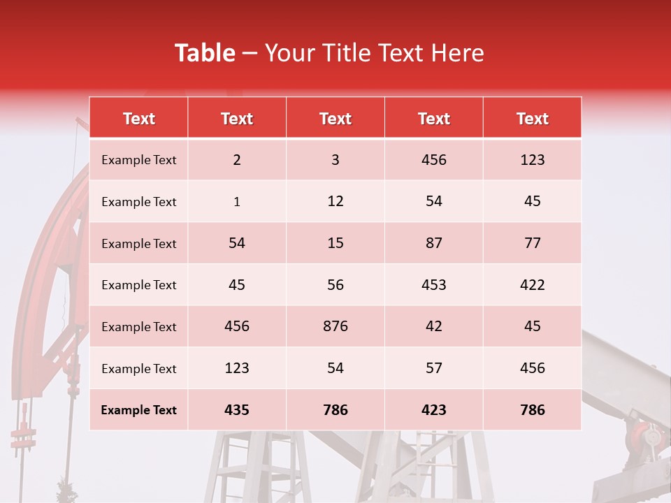 Drilling Pipe Oilbearing PowerPoint Template