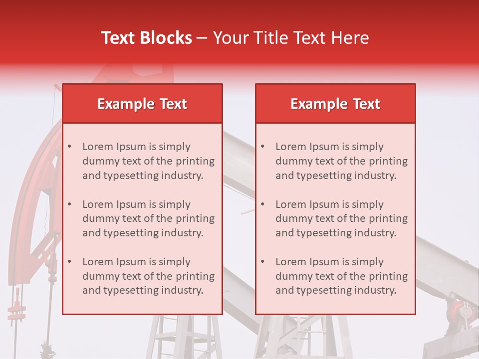 Drilling Pipe Oilbearing PowerPoint Template