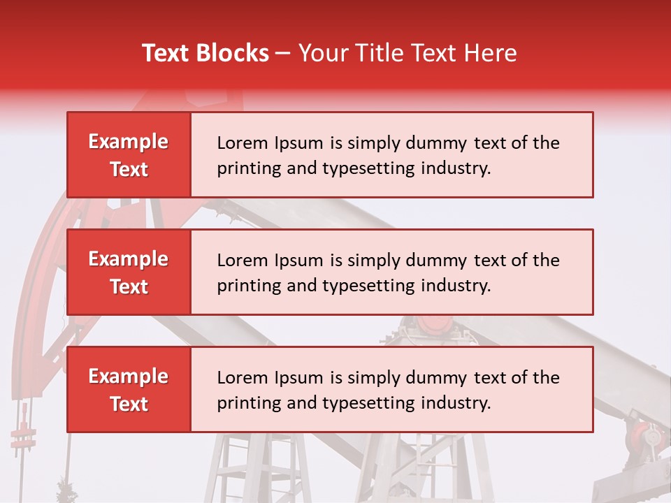 Drilling Pipe Oilbearing PowerPoint Template