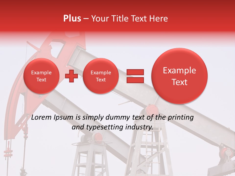 Drilling Pipe Oilbearing PowerPoint Template