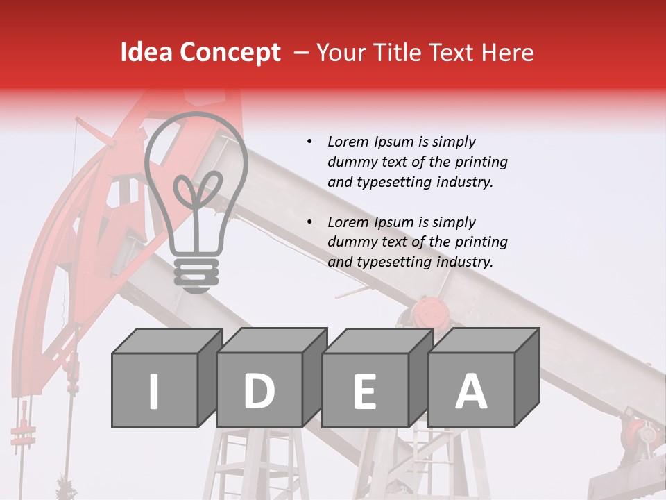 Drilling Pipe Oilbearing PowerPoint Template