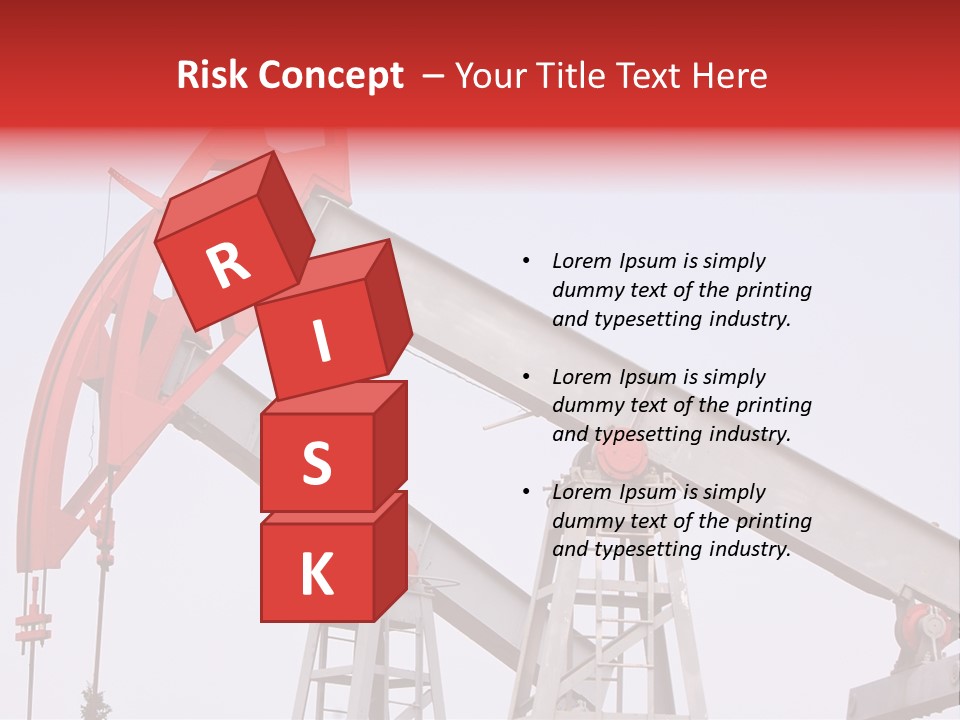 Drilling Pipe Oilbearing PowerPoint Template
