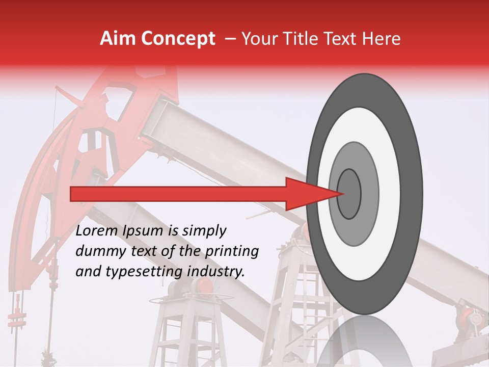 Drilling Pipe Oilbearing PowerPoint Template