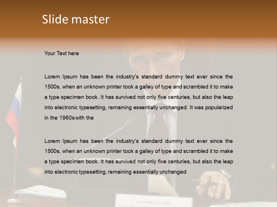 Russian President - Assassin PowerPoint Template