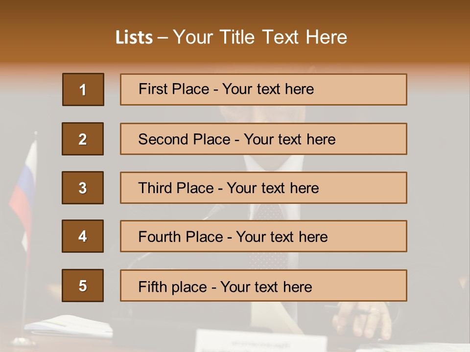 Russian President - Assassin PowerPoint Template