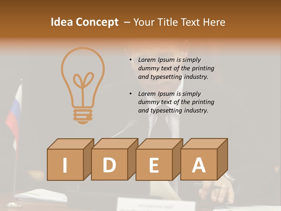 Russian President - Assassin PowerPoint Template
