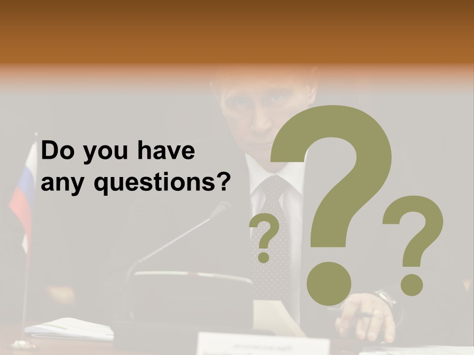 Russian President - Assassin PowerPoint Template