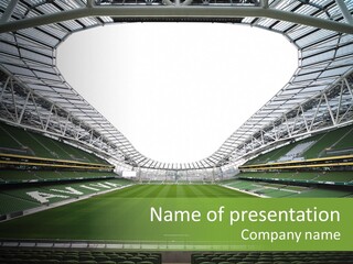 Green Auditorium Space PowerPoint Template