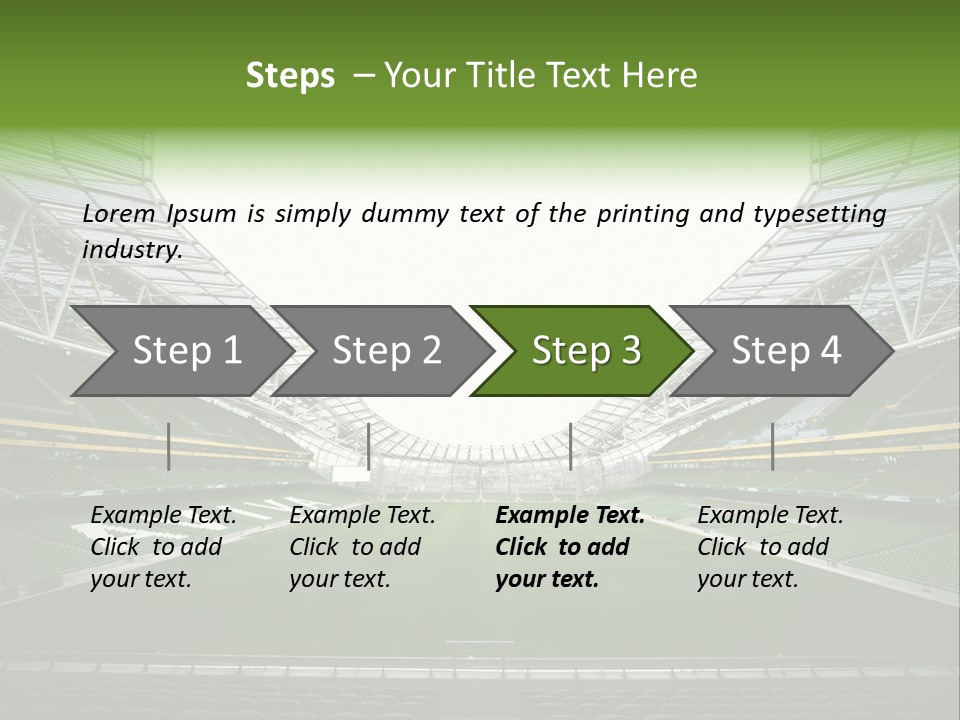 Green Auditorium Space PowerPoint Template