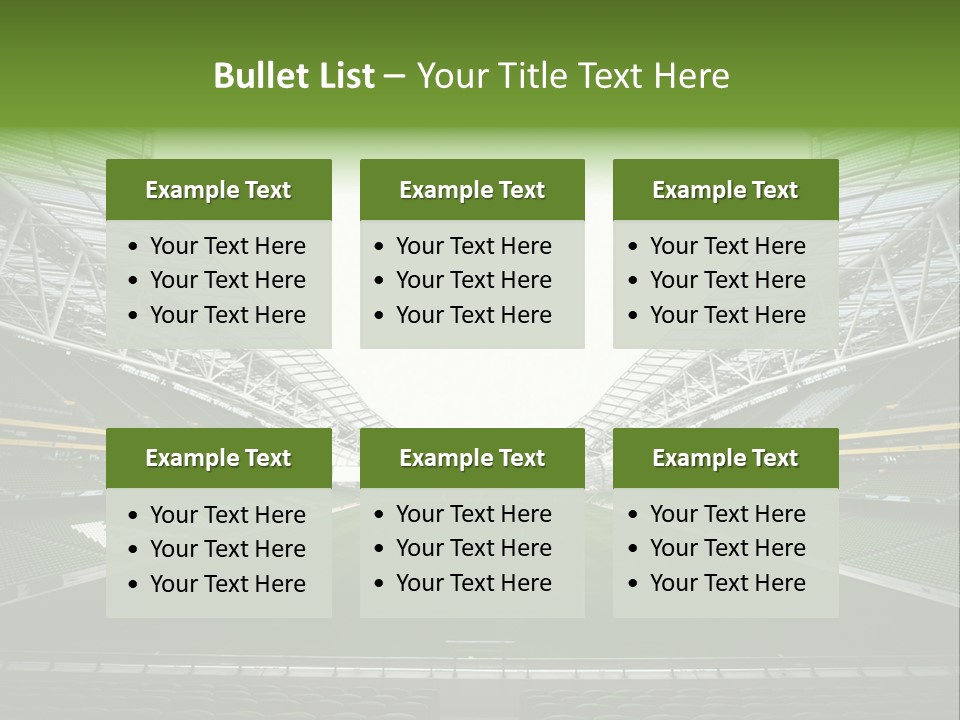 Green Auditorium Space PowerPoint Template