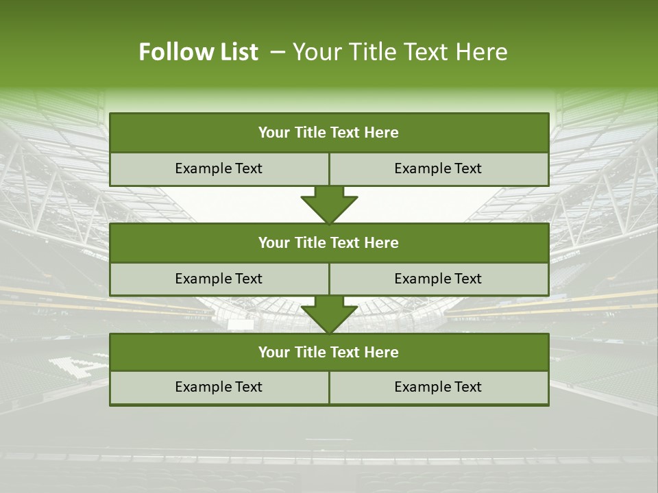 Green Auditorium Space PowerPoint Template