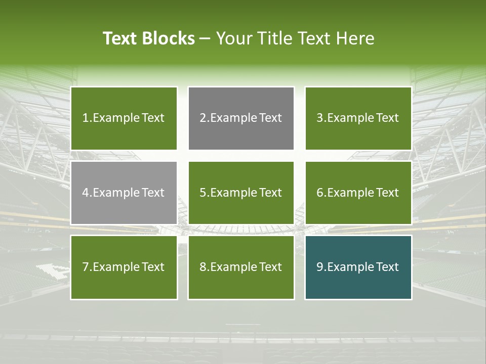 Green Auditorium Space PowerPoint Template
