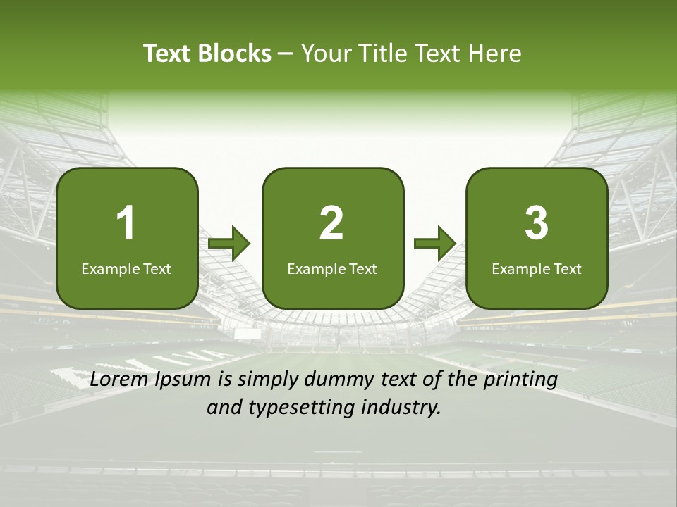 Green Auditorium Space PowerPoint Template