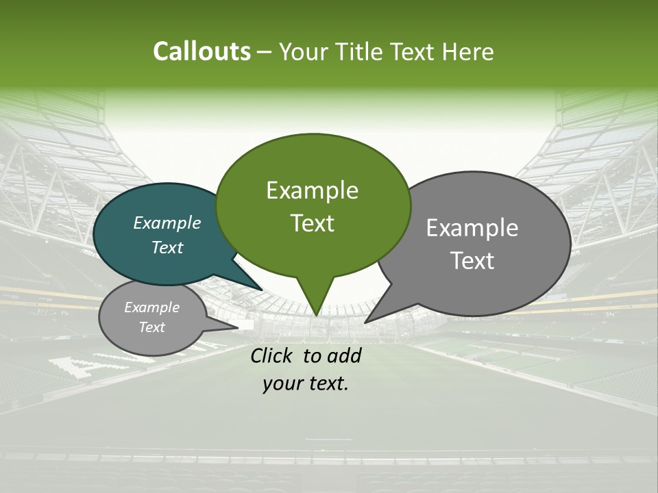 Green Auditorium Space PowerPoint Template