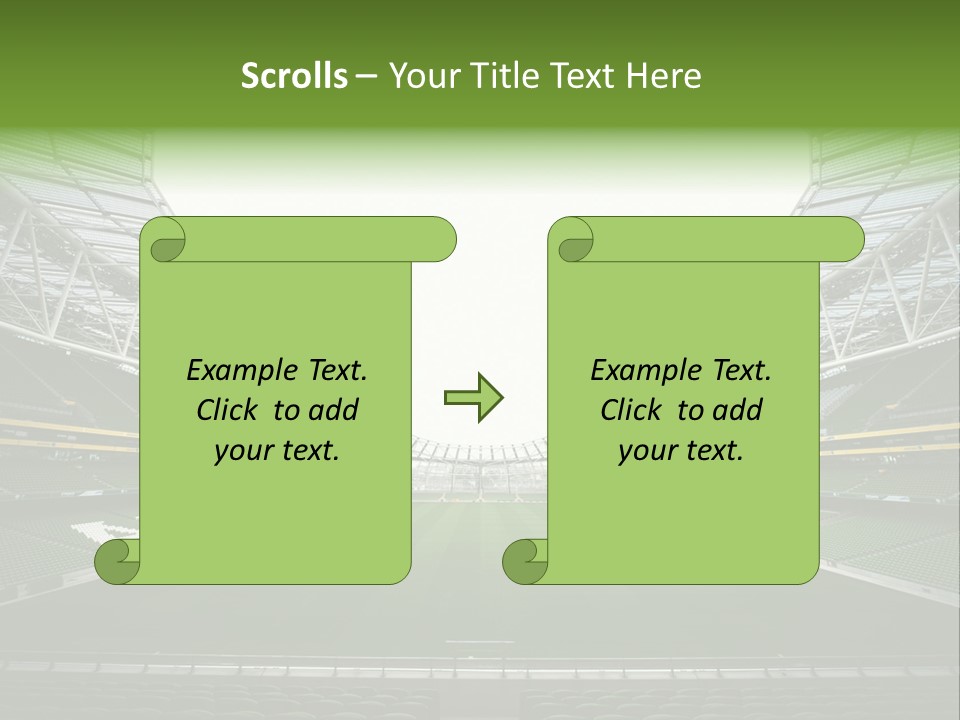 Green Auditorium Space PowerPoint Template