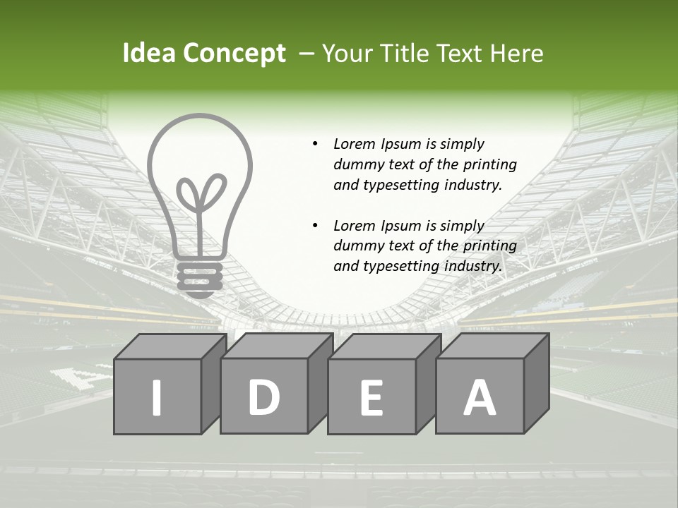 Green Auditorium Space PowerPoint Template