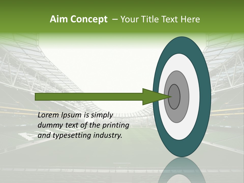 Green Auditorium Space PowerPoint Template