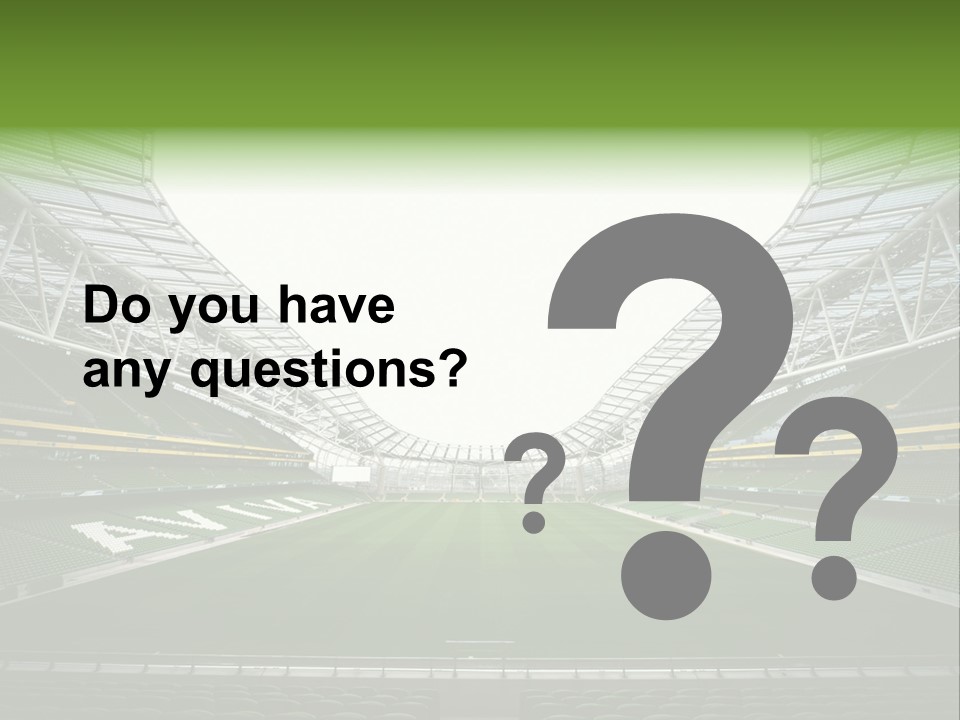 Green Auditorium Space PowerPoint Template