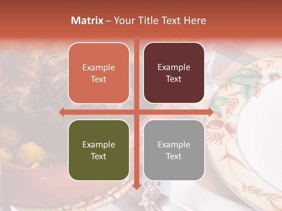 Plate Dinner Variation PowerPoint Template