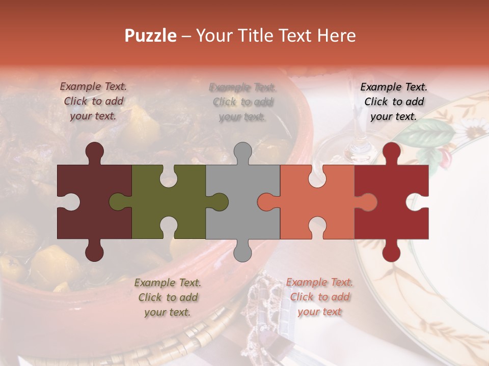 Plate Dinner Variation PowerPoint Template