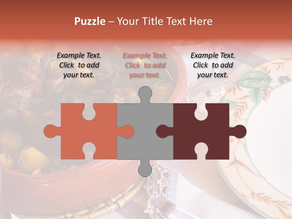 Plate Dinner Variation PowerPoint Template