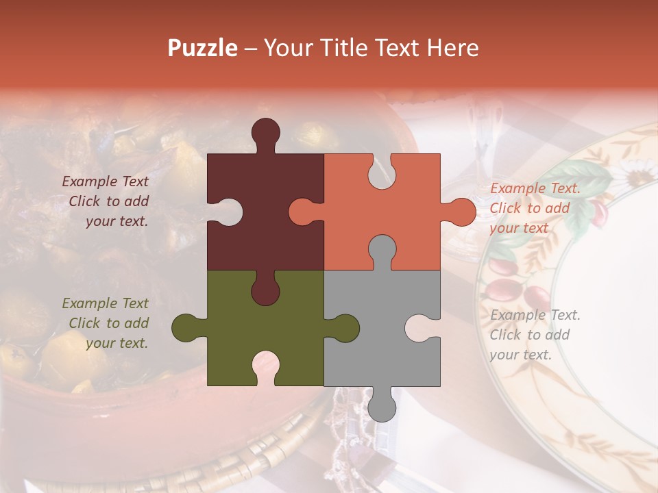 Plate Dinner Variation PowerPoint Template