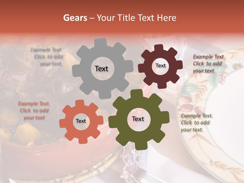 Plate Dinner Variation PowerPoint Template