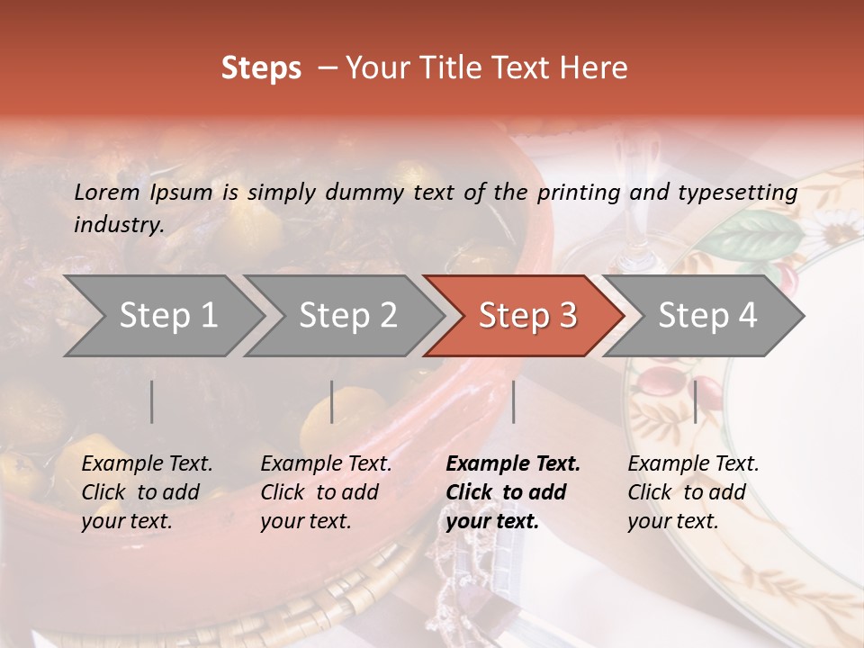 Plate Dinner Variation PowerPoint Template