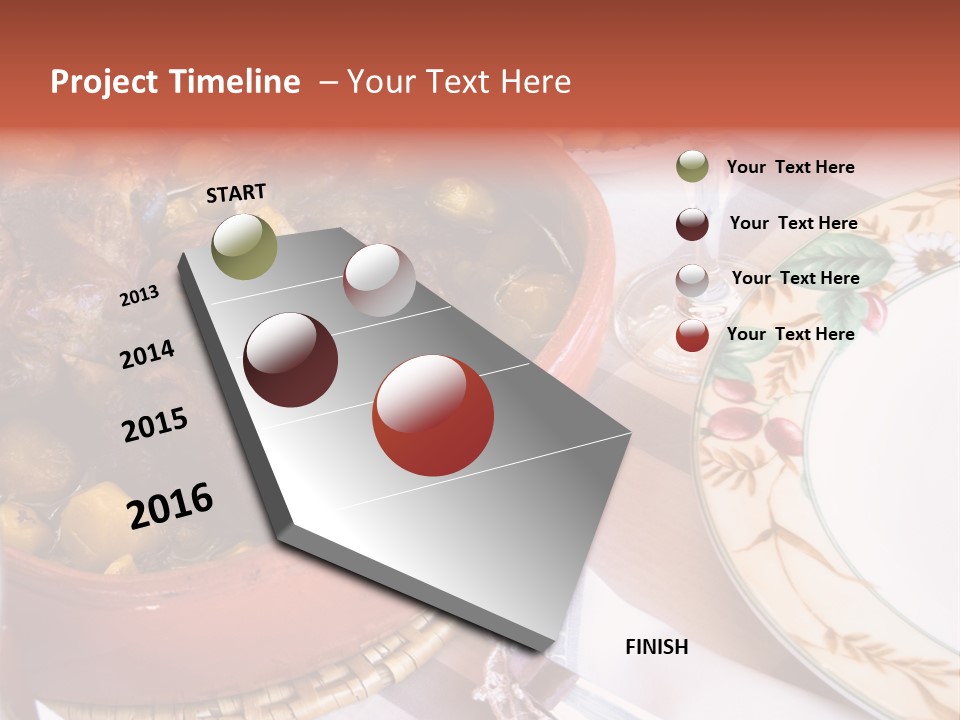 Plate Dinner Variation PowerPoint Template