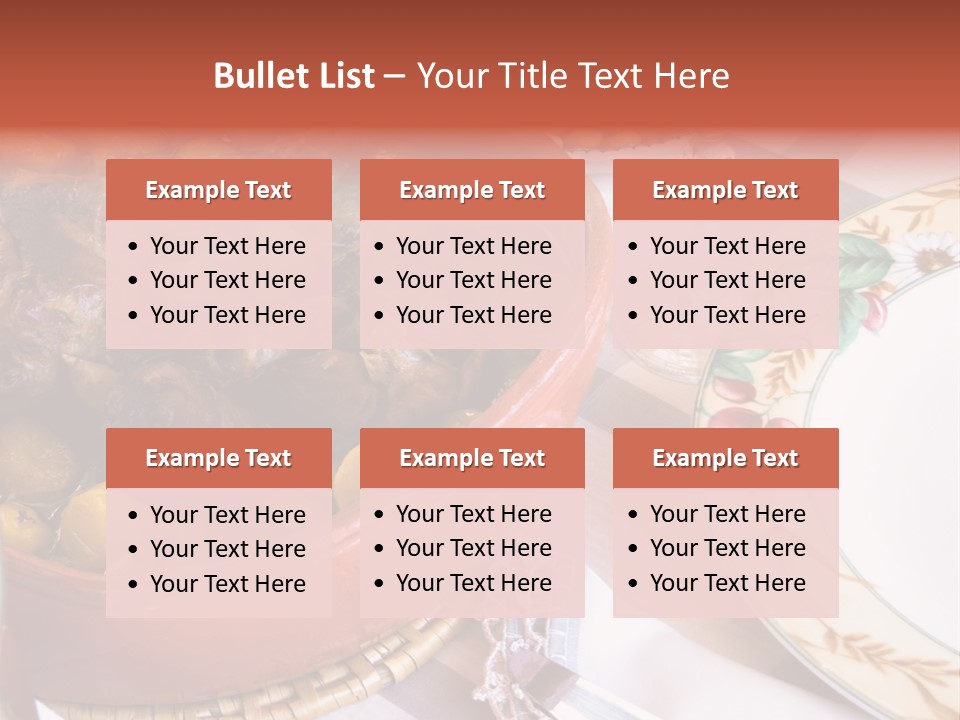 Plate Dinner Variation PowerPoint Template