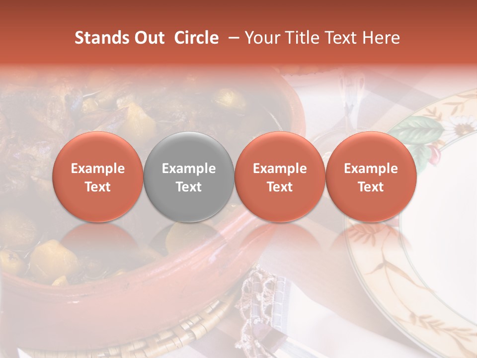 Plate Dinner Variation PowerPoint Template
