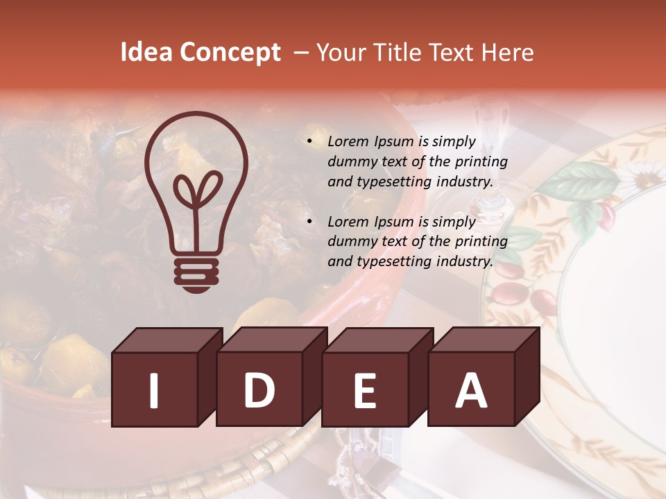 Plate Dinner Variation PowerPoint Template
