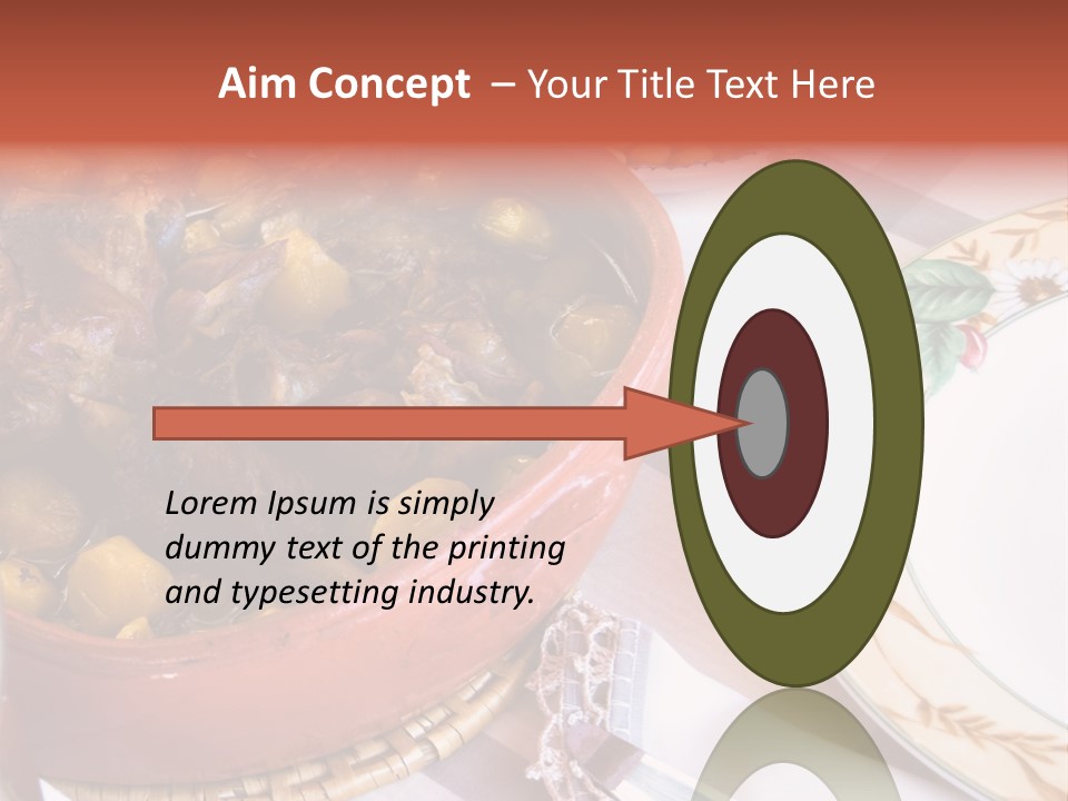 Plate Dinner Variation PowerPoint Template