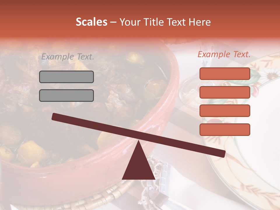 Plate Dinner Variation PowerPoint Template