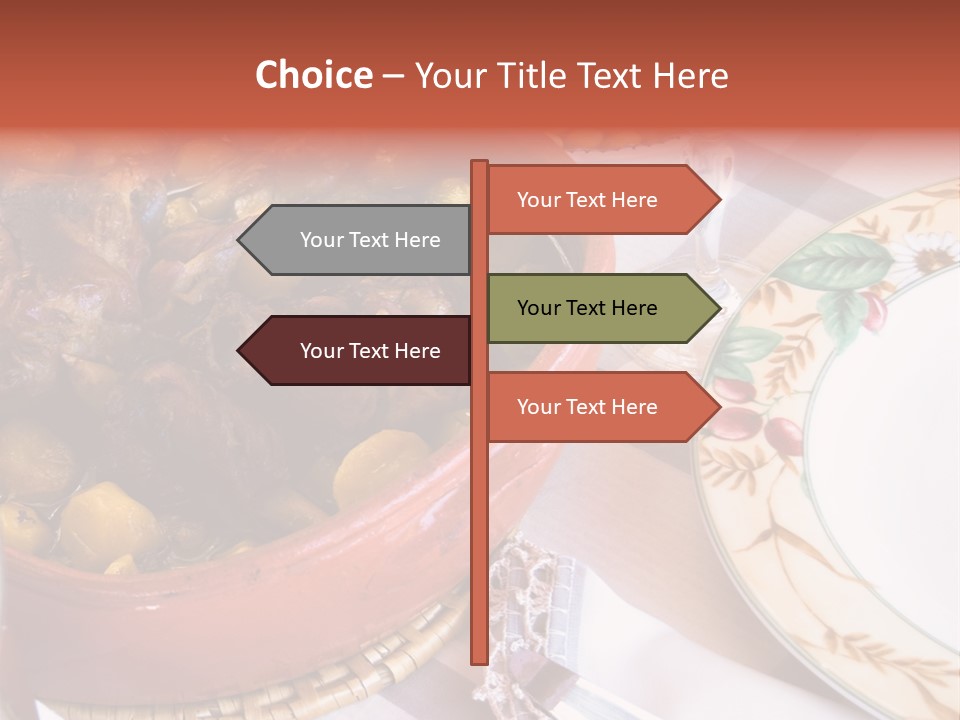 Plate Dinner Variation PowerPoint Template