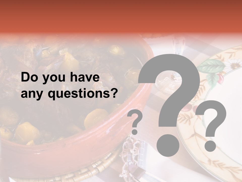 Plate Dinner Variation PowerPoint Template