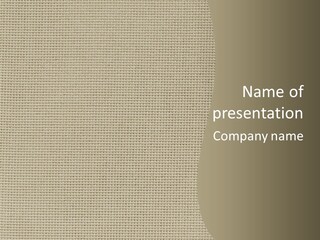 Fibers Rough Canvas PowerPoint Template